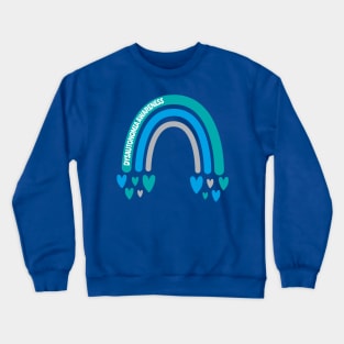 Dysautonomia Awareness Rainbow Crewneck Sweatshirt